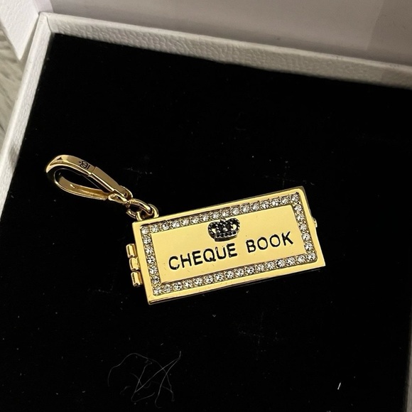 Juicy Couture Gold Checkbook Charm